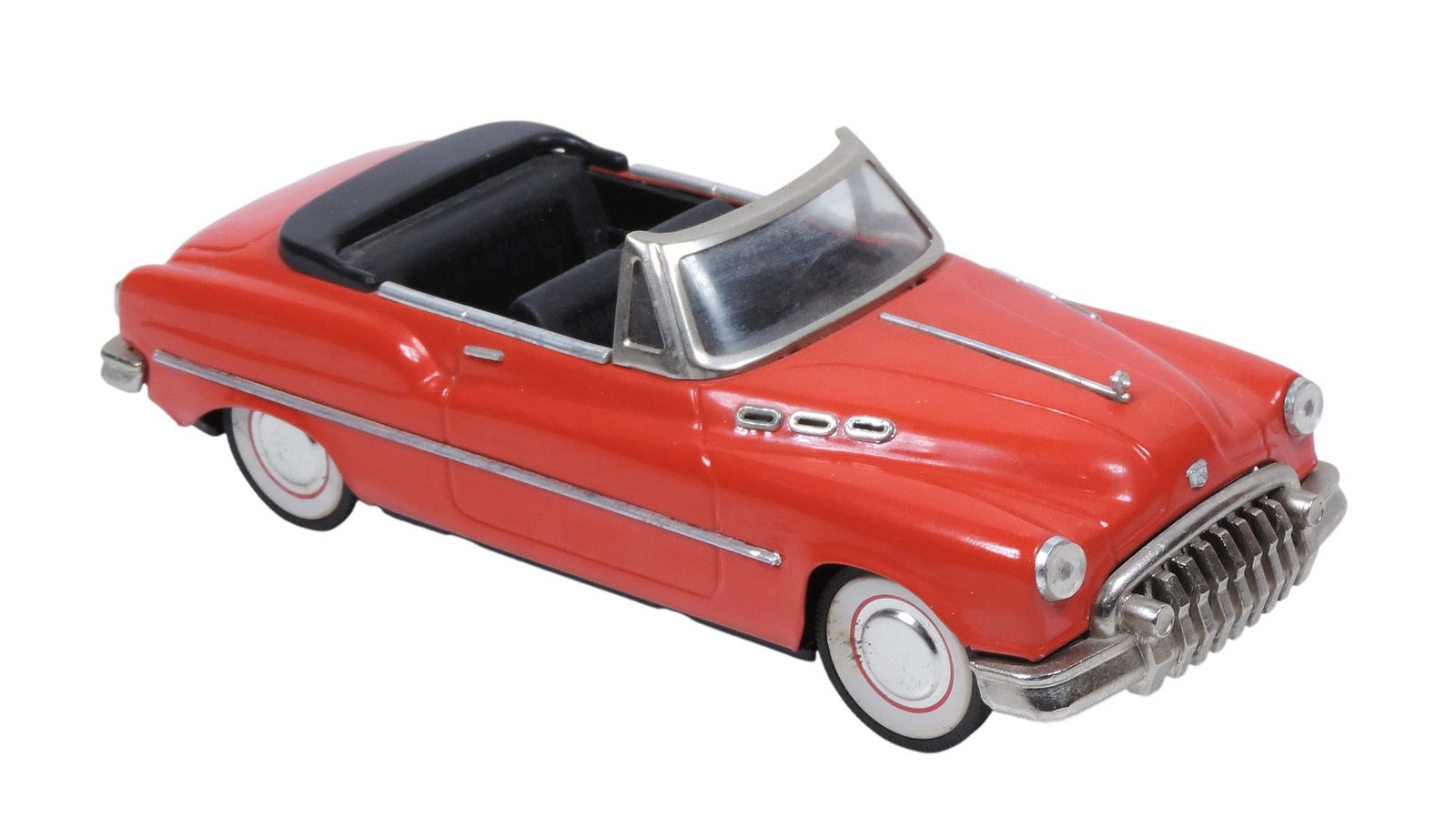 Toy Car, 1950 Buick Convertible, friction powered, tin/plastic/rubber, working mechanisms, Made i... (1 of 2)