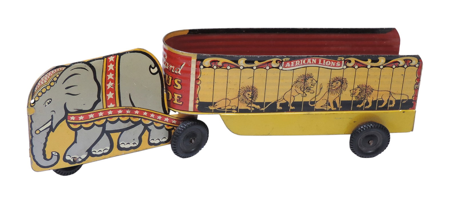 Toy Cortland Circus Parade, A Walt Reach Toy by Cortland, Mfg by Cortland Manufacturing Co., Camd... (1 of 2)
