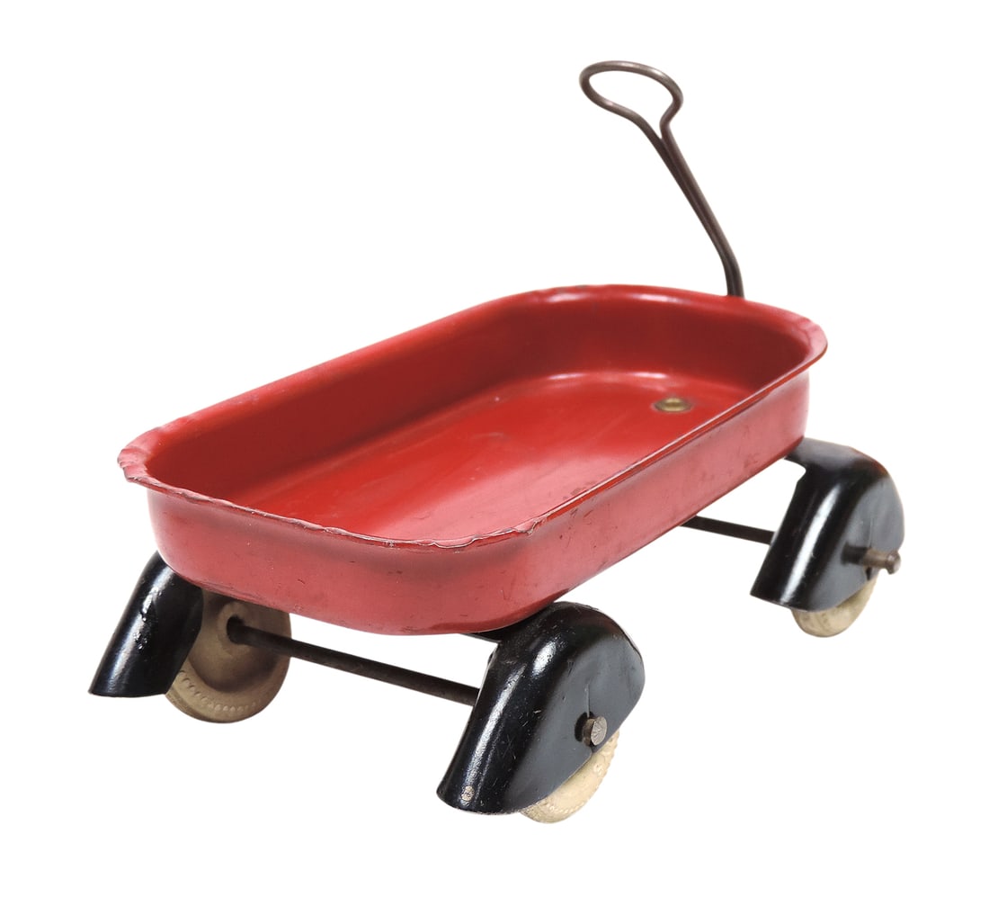 Toy Wyandotte Wagon, pressed steel, All Metal Products, c.early 1900s, Exc cond, w/tongue down L ... - 2