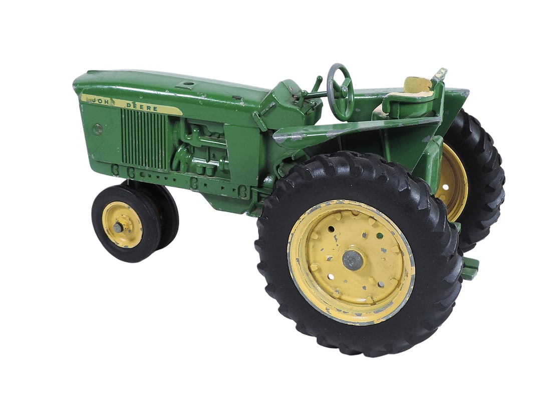 Toy John Deere Tractor, Model 3020 or 3010, Ertl Company, 1:16 scale, die-cast/hard plastic, embo... - 2
