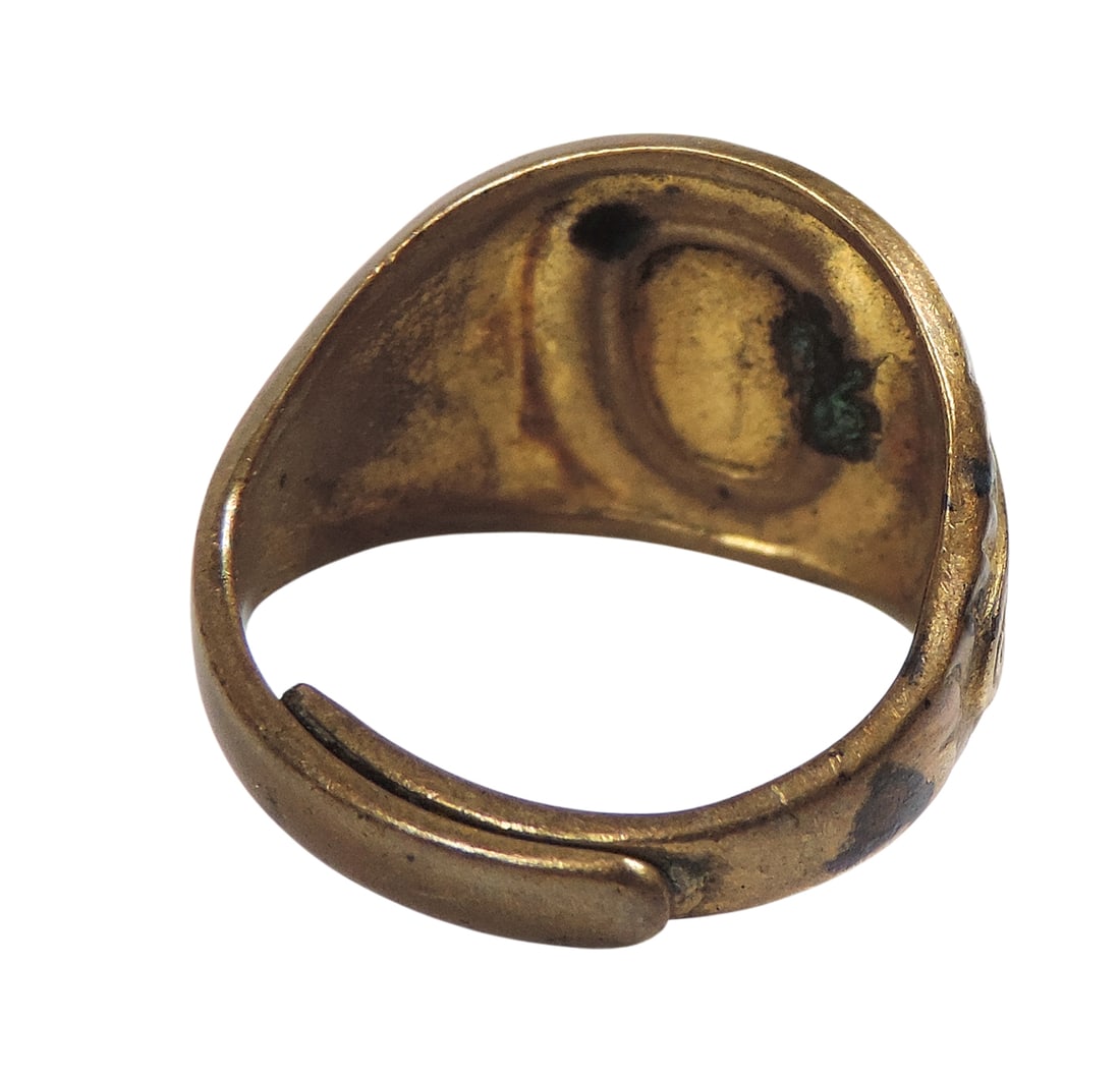 Toy Ring, Captain Hawks Sky Patrol Ring, Post cereal mail-in premium from the 1930s, metal & plas... - 2