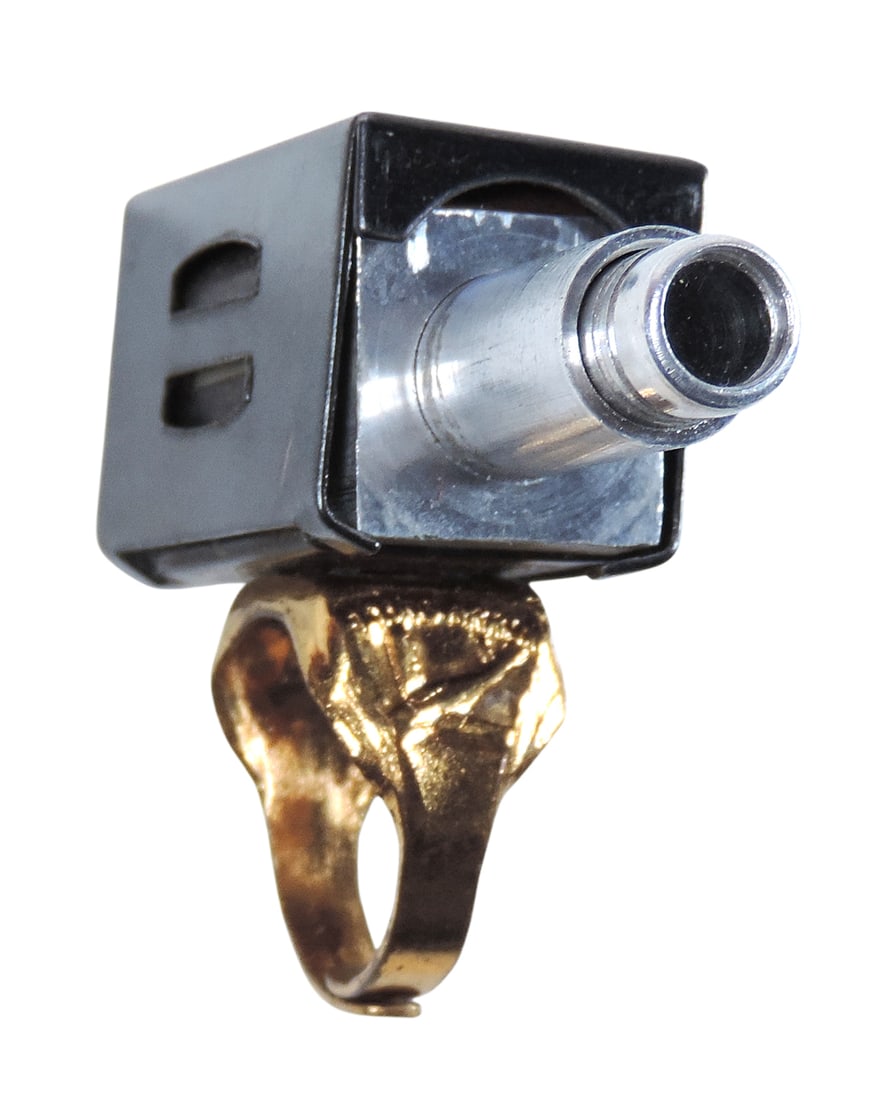 Toy Ring, Rare Sky King's Tele-Blinker Ring, premium by Peter Pan Peanut Butter in the late 1940s - 4