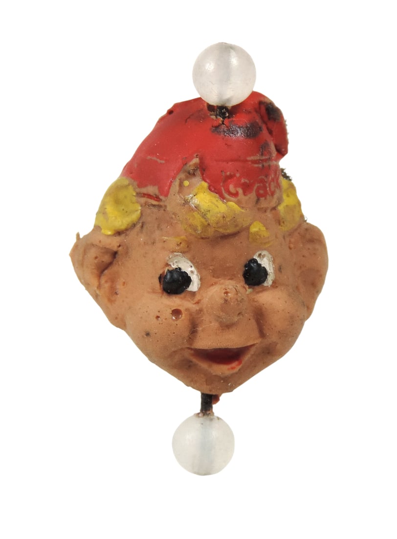 Toy Ring, Kellogg's Rice Krispies Promotional Ring, Rice Krispies Crackle, rubber/metal/plastic...: Toy Ring, Kellogg's Rice Krispies Promotional Ring, Rice Krispies Crackle, rubber/metal/plastic, c. 1950s, o/all VG cond (zoom photos for details) up to H 1.5 in.