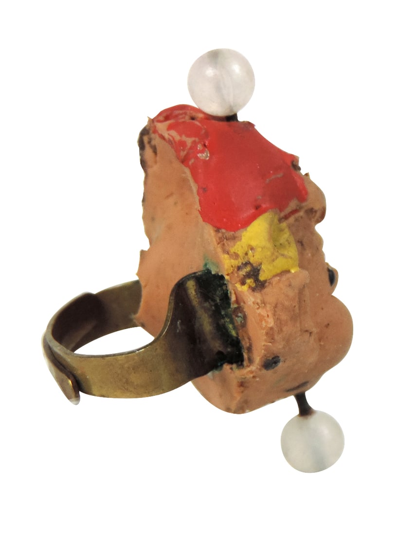 Toy Ring, Kellogg's Rice Krispies Promotional Ring, Rice Krispies Crackle, rubber/metal/plastic... - 2