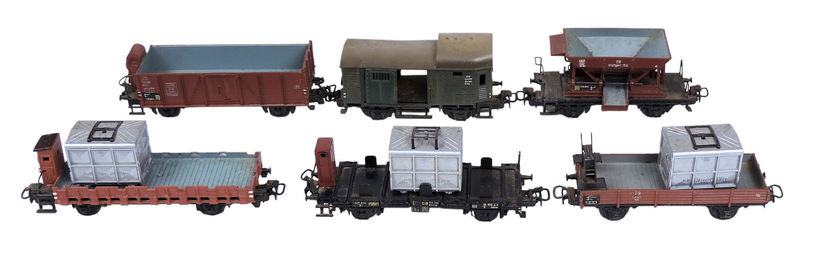 Märklin Toy German Railway Models (6), includes 4610 Ballast Truck, 4600 Luggage Van, 305/4503  (1 of 1)