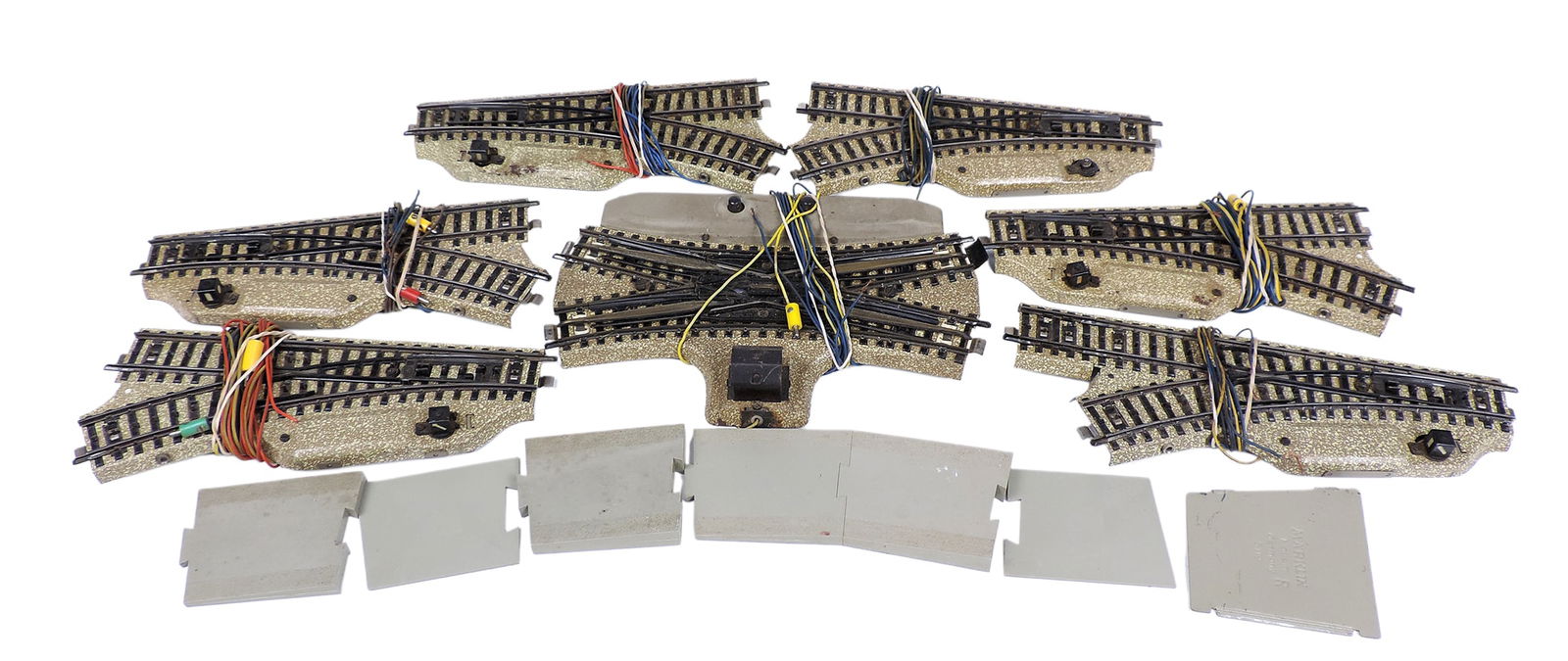Märklin Toy Standard Track w/stud contacts, includes several 5126, L 5118, 3601 MWL, Made in Ge (1 of 1)
