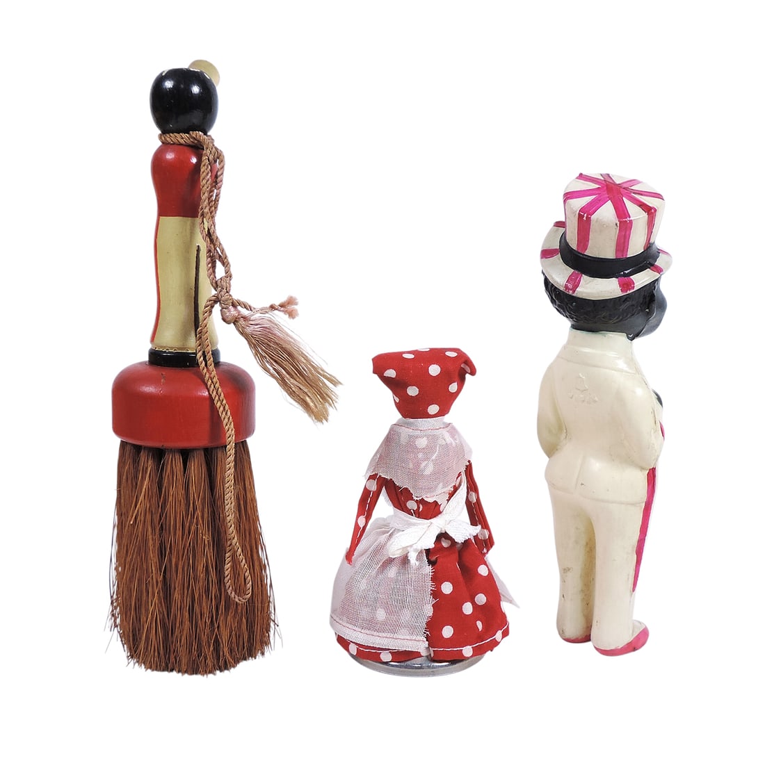 Black Americana (3) Patriotic Celluloid Rattle, embossed Japan, Mammy Bell, stamped Tennessee, me... - 2