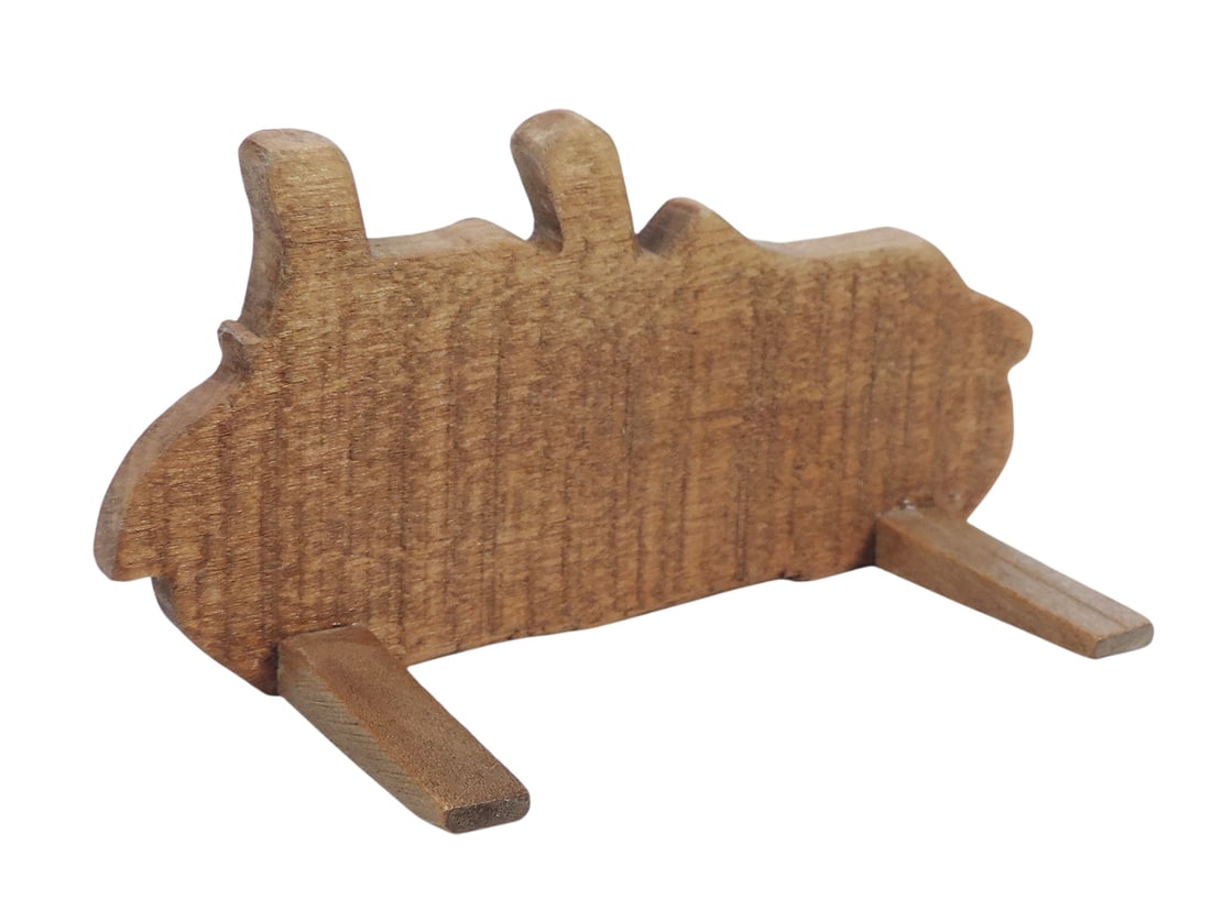 Black Americana Toy, litho on wood, Fone 7-11 Fair AXI Parlor, c.early 1900s, Exc cond, W 4.5 in. - 2