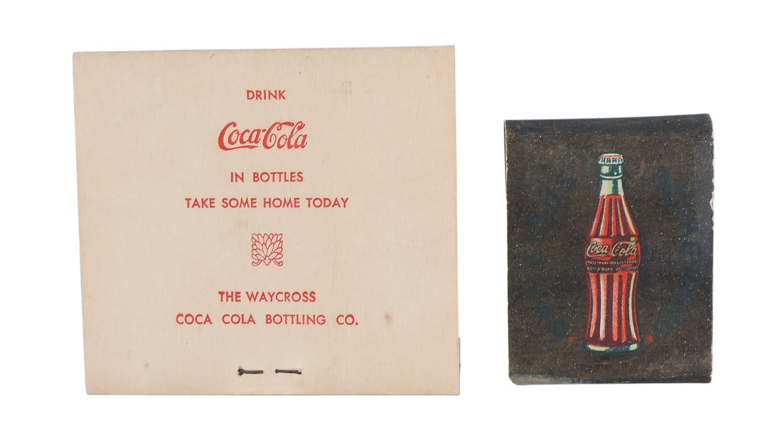 Coca-Cola Emery Board & Matchbook (2), Emery Board Promo Pack, Waycross Bottling & Matchbook, 50 ... - 2