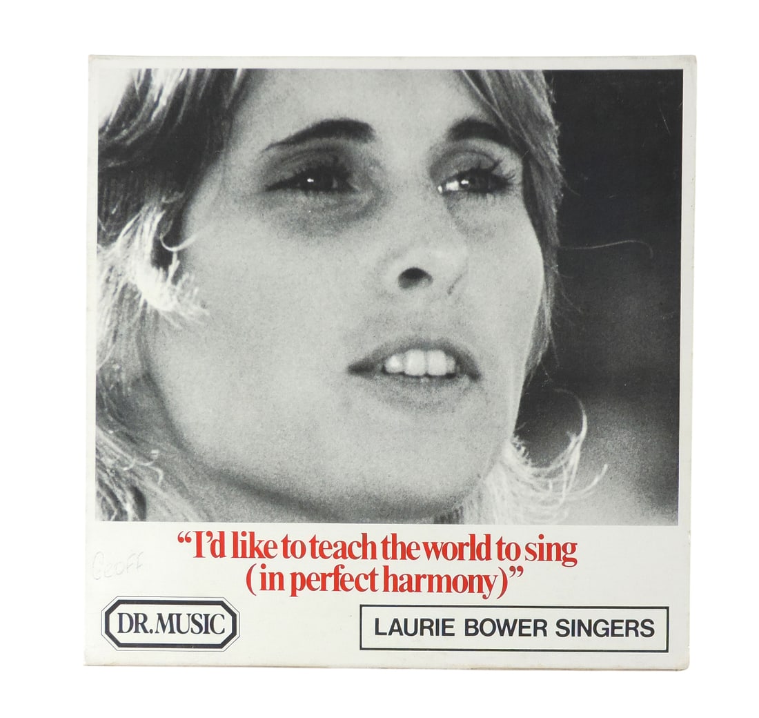 Coca-Cola Promotional Vinyl Record, 45 RPM w/orig paper sleeve from 1972 featuring the Laurie Bower - 2