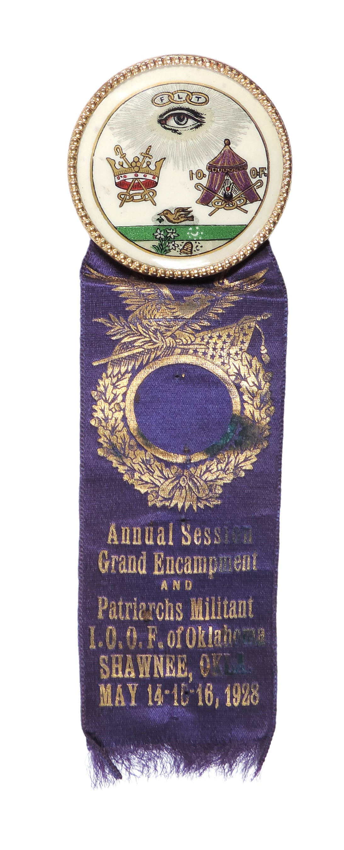 Fraternal Annual Session Grand Encampment and Patriarchs Militant I.O.O.F. (Independent Order of ...: Fraternal Annual Session Grand Encampment and Patriarchs Militant I.O.O.F. (Independent Order of Odd Fellows) Oklahoma Shawnee, Okla., May 14-16, 1928, c. early 1900s, VG cond (zoom photos for