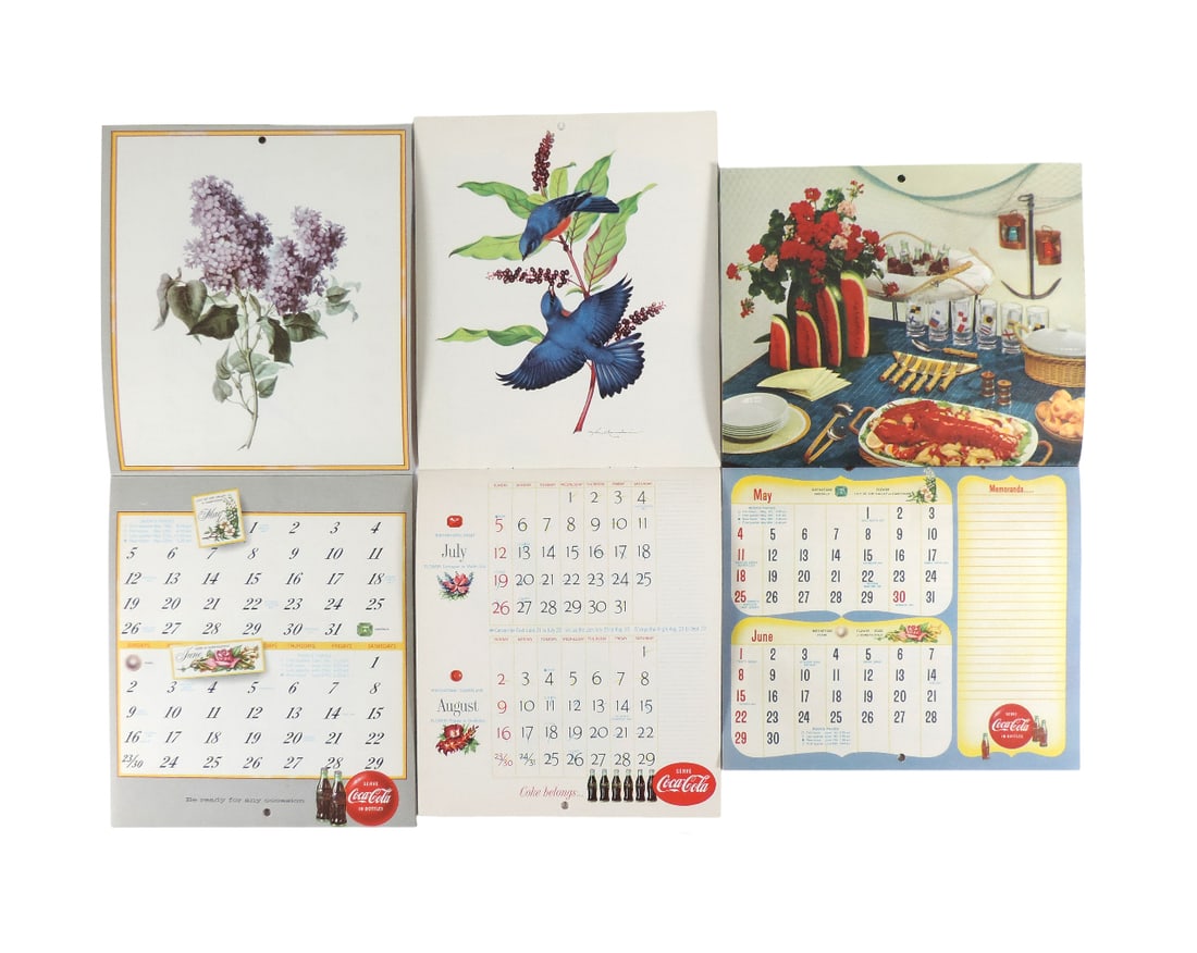 Coca-Cola Calendars (3), 1957 Home Calendar of Flower Prints, Selected by Margareta Salinger, The... - 3