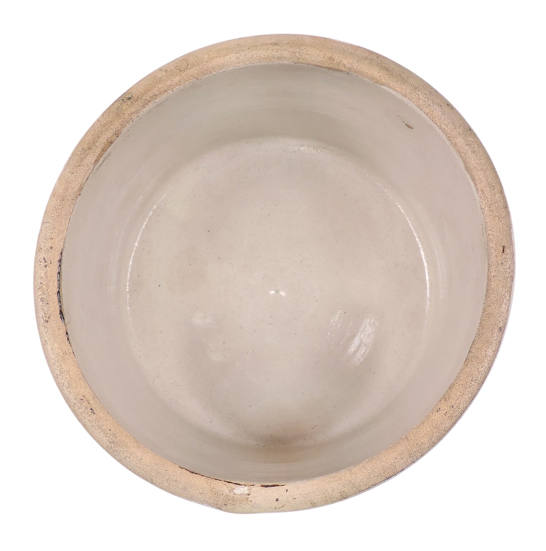 Advertising Butter Crock, E.E. Haugen Always Pays The Highest Market Price For Butter & Eggs-Broo... - 3