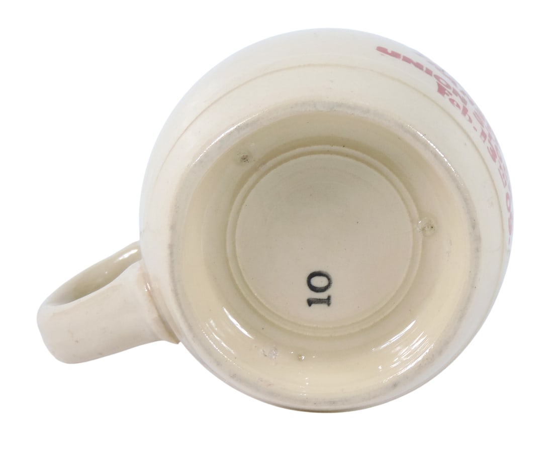 Union Stock Yards Beer Stein, stamped Chicago XIII Club Transit House Union Stock Yards Feb. 13th... - 3