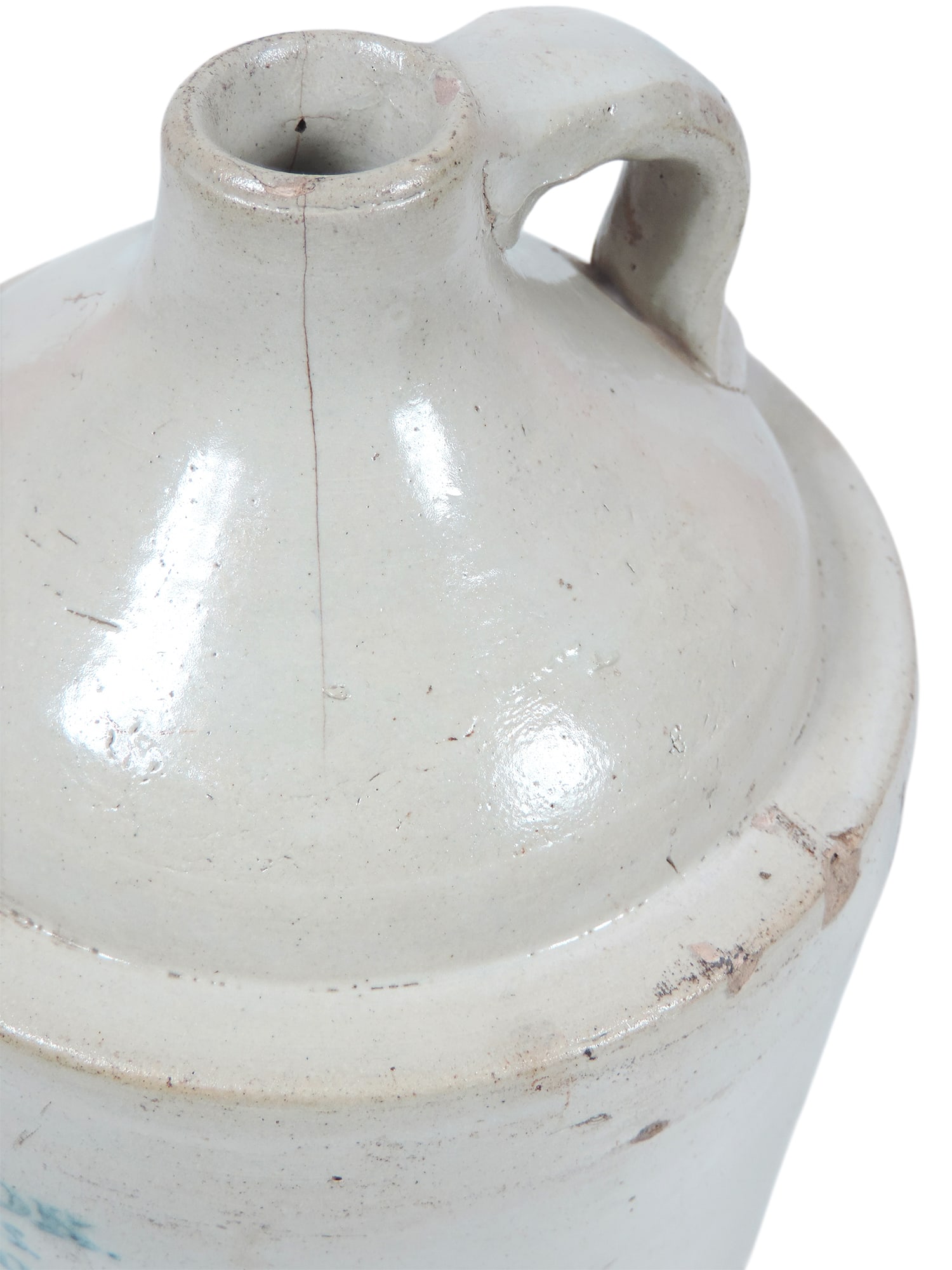 Advertising Stoneware Whiskey Jug, Bon I. Look-16th & Blake Sts.-Denver Colo., small chips on rim... - 6