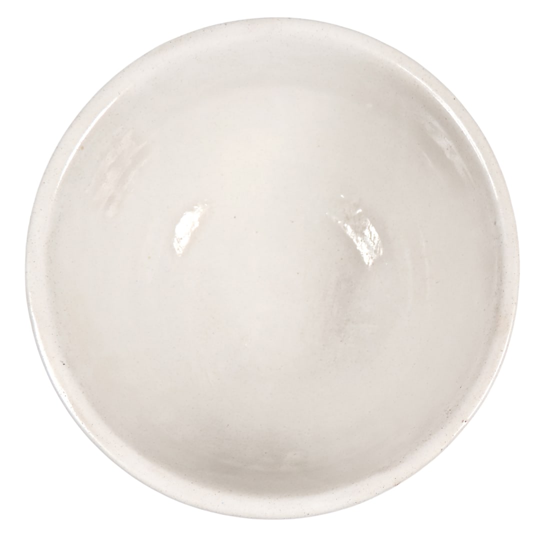 Western Stoneware Colonial Pattern #7 Mixing Bowl, cobalt blue stenciled design & molded vertical... - 2