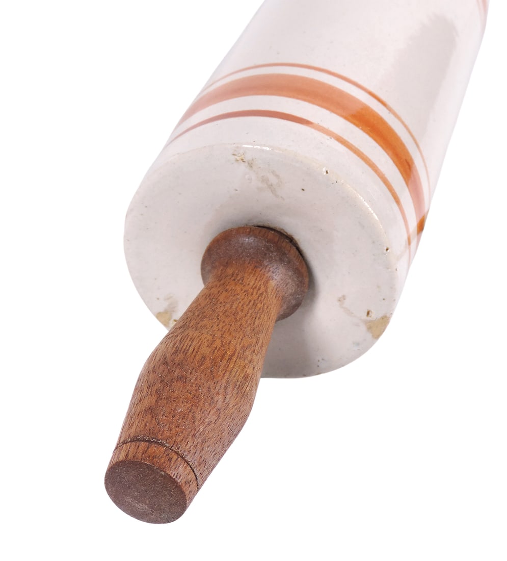 Western Stoneware Advertising Rolling Pin from Andrew Johnson General Merchandise-Linn Grove, Iowa, - 3
