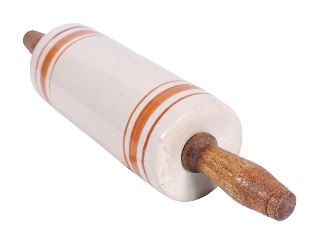 Western Stoneware Advertising Rolling Pin from Andrew Johnson General Merchandise-Linn Grove, Iowa, - 4