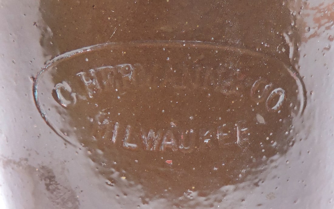 Charles Hermann & Co. Stoneware Wide Mouth Jug, stamped C. Hermann & Co., Milwaukee, Charles Herm... - 3