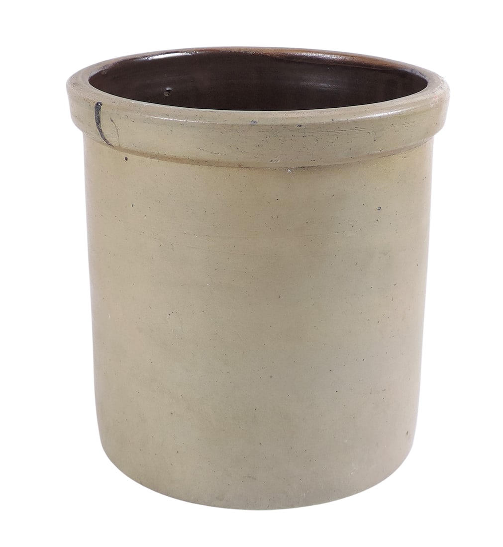 Minnesota Stoneware 1 Gallon Crock, salt glaze w/Albany slip interior, embossed Minnesota Stoneware - 2