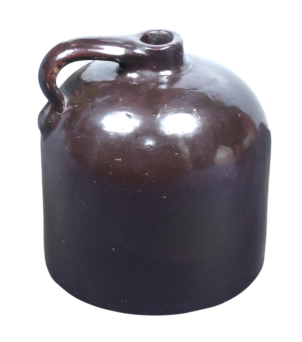 Minnesota Stoneware Beehive Jug, embossed Minnesota Stoneware Co. Red Wing, Albany slip, 3" fact... (1 of 3)