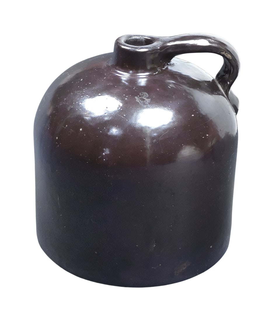 Minnesota Stoneware Beehive Jug, embossed Minnesota Stoneware Co. Red Wing, Albany slip, 3" fact... - 2