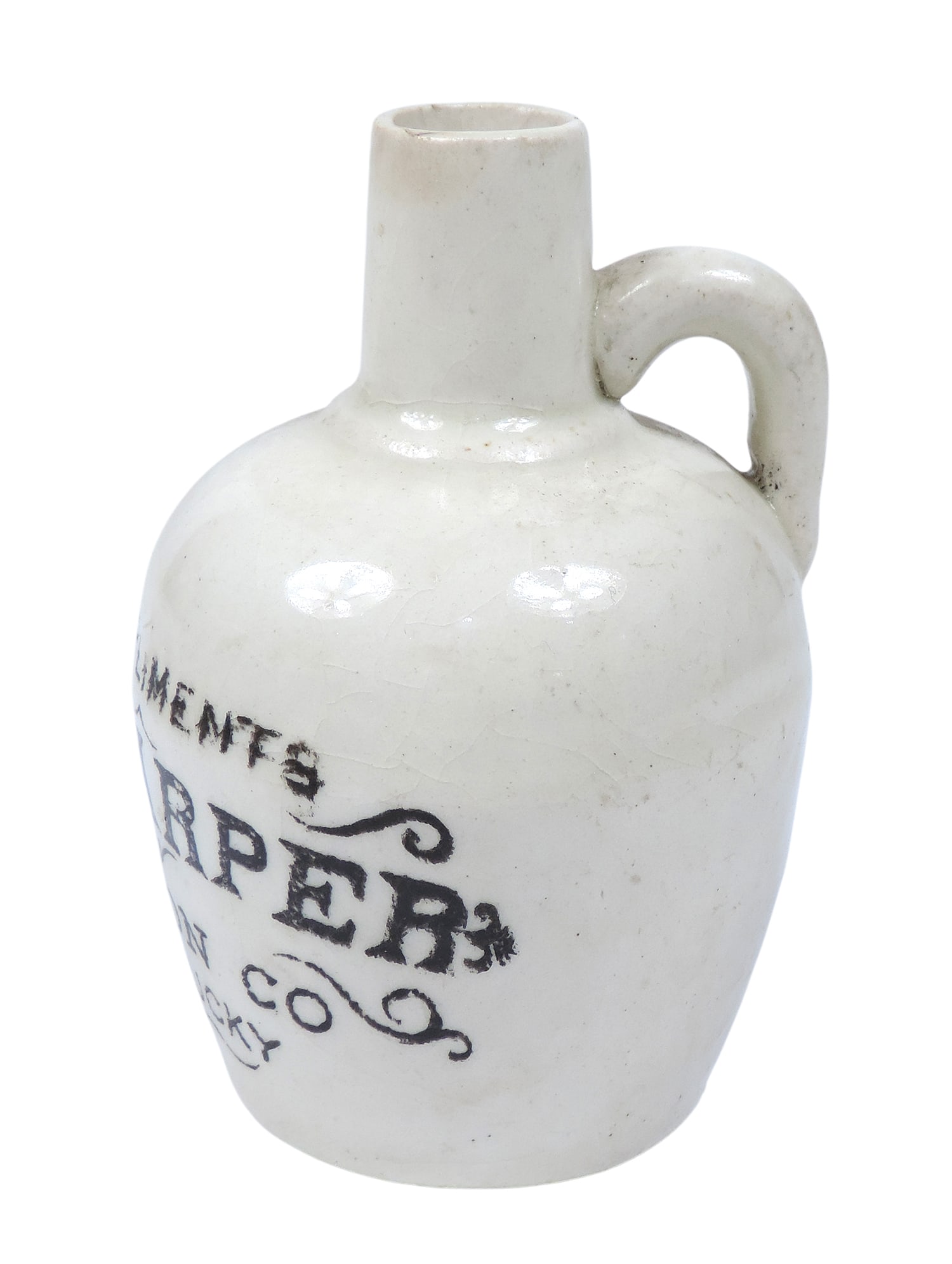 Miniature Advertising Jug, Compliments I.W. Harper Nelson Co., Kentucky, tiny nick on top rim, c.... - 3