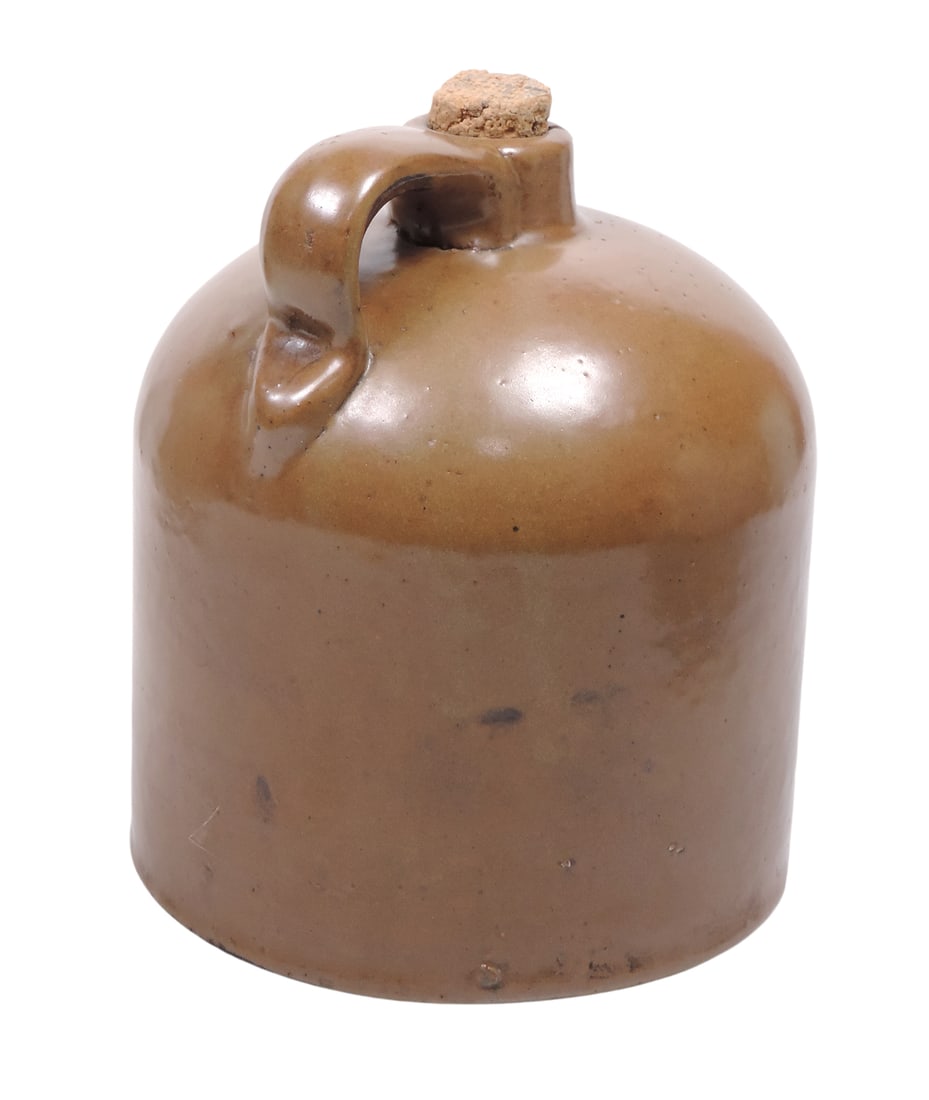 Minnesota Stoneware 1/2 Gallon Jug w/a lighter Albany slip, embossed Minnesota Stoneware Company,... - 2