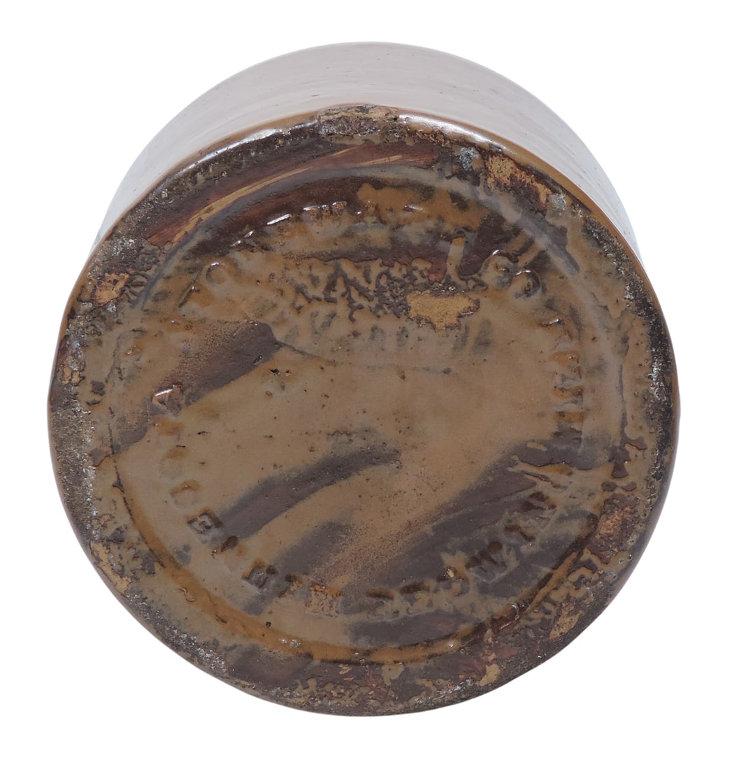 Minnesota Stoneware 1/2 Gallon Jug w/a lighter Albany slip, embossed Minnesota Stoneware Company,... - 4