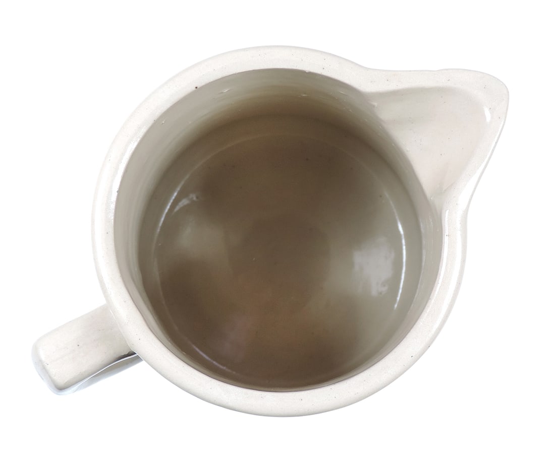 Red Wing Spongeband/Gray Line Pitcher, stamped Made In Red Wing on bottom, c. early 1900s, Exc co... - 3