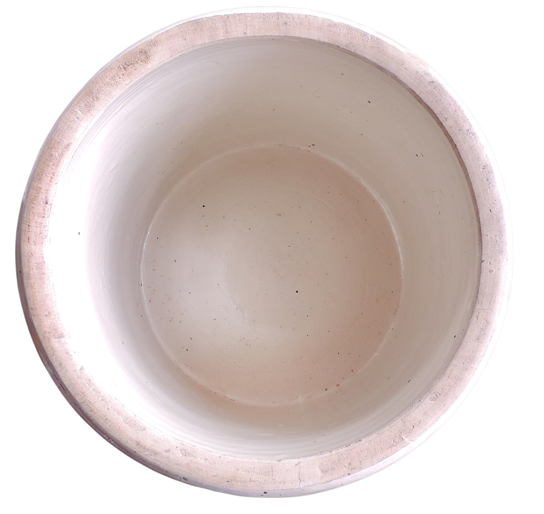 Red Wing 15 Gallon Crock w/large wing & Union Stoneware Co. oval, small factory glaze imperfections - 2