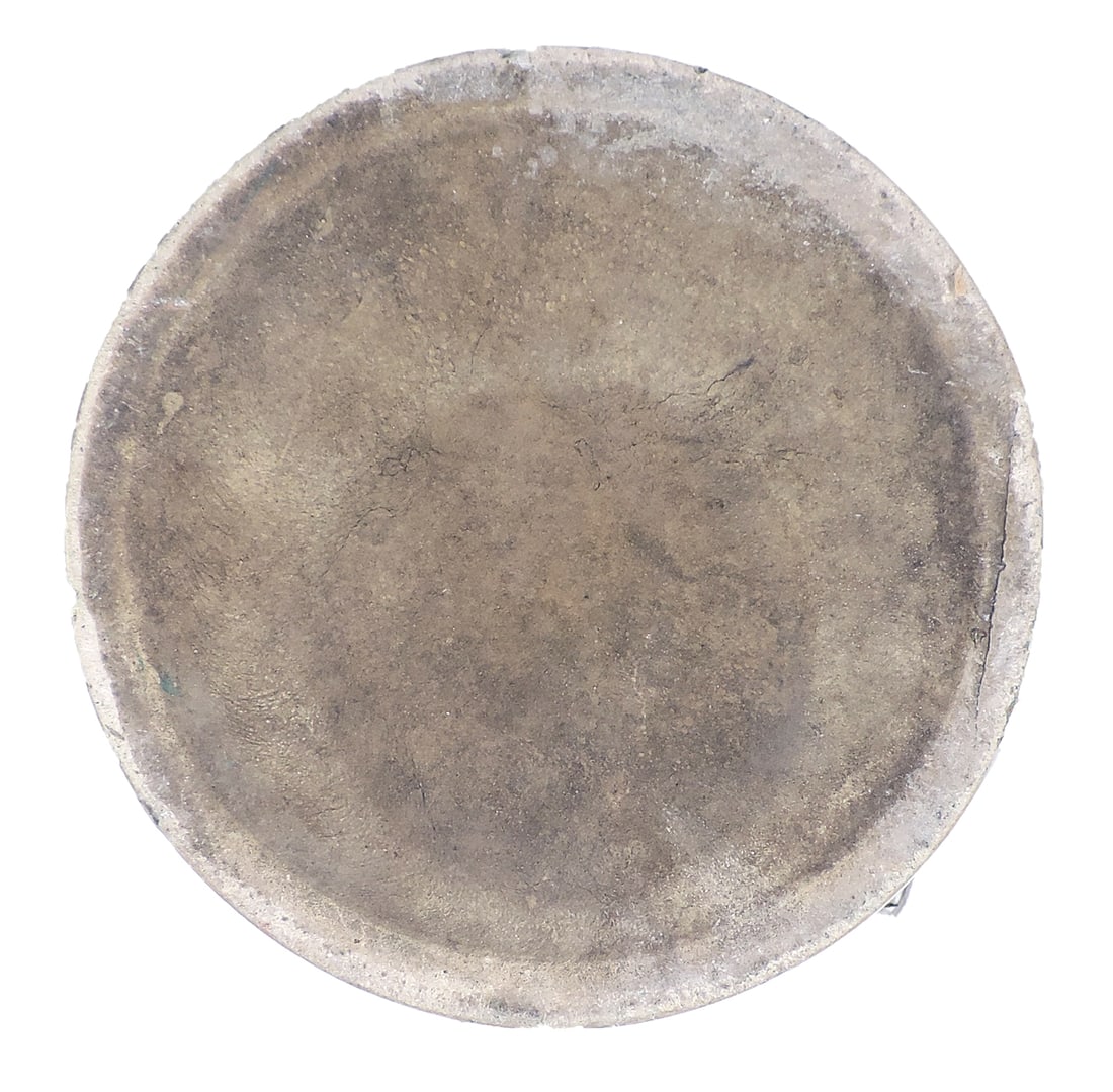 Red Wing 2 Gallon Birch Leaf Butter Churn w/blue Union Stoneware oval, 3 very light hairline cracks - 4