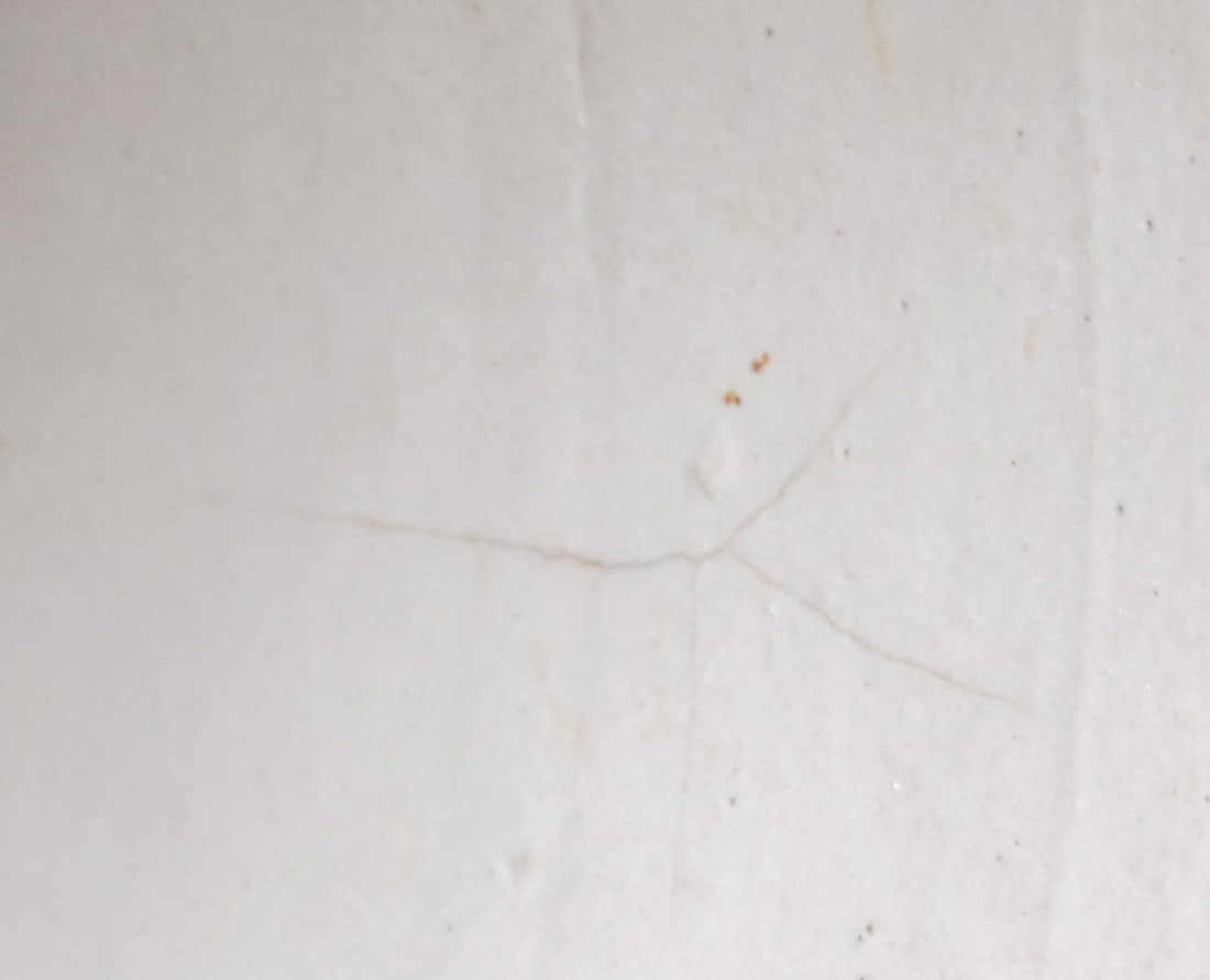 Red Wing 2 Gallon Birch Leaf Butter Churn w/blue Union Stoneware oval, 3 very light hairline cracks - 6