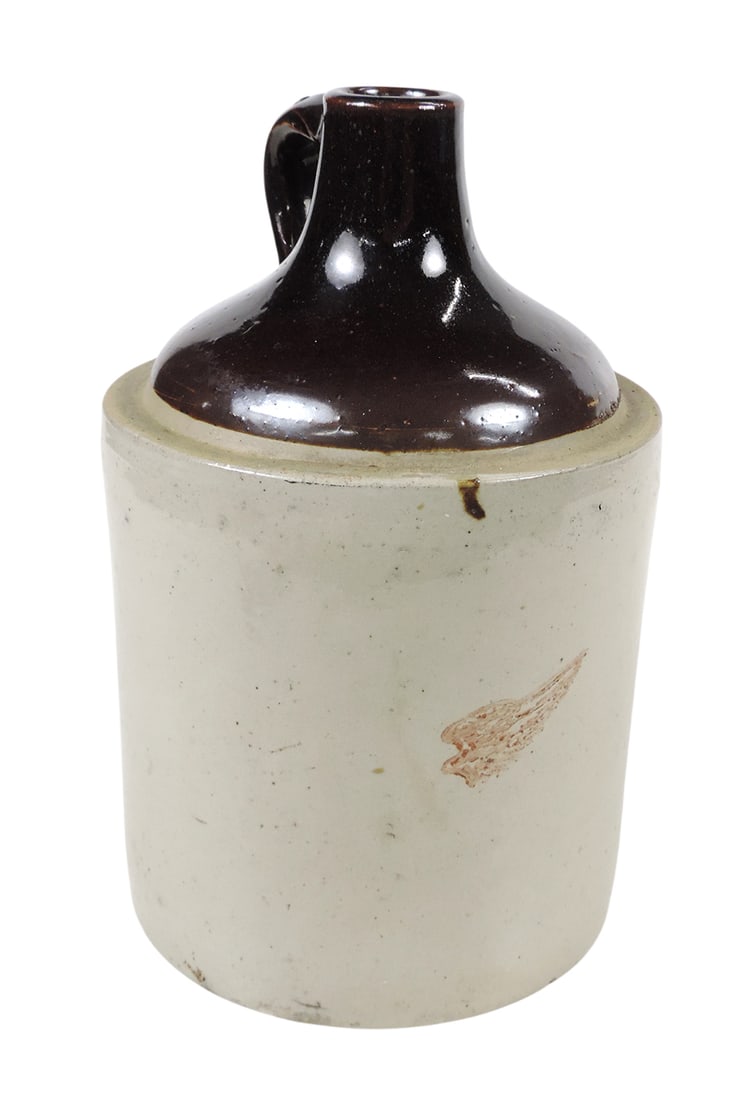 Red Wing 1 Gallon Brown Top Jug w/Small Wing & applied loop handle, c. late 1800s-early 1900s, Ex... (1 of 3)