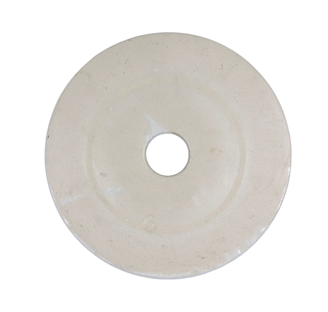 Red Wing Birch Leaf 3 Gallon Butter Churn w/ski oval & lid, lid impressed w/6, slight hairline cr... - 3