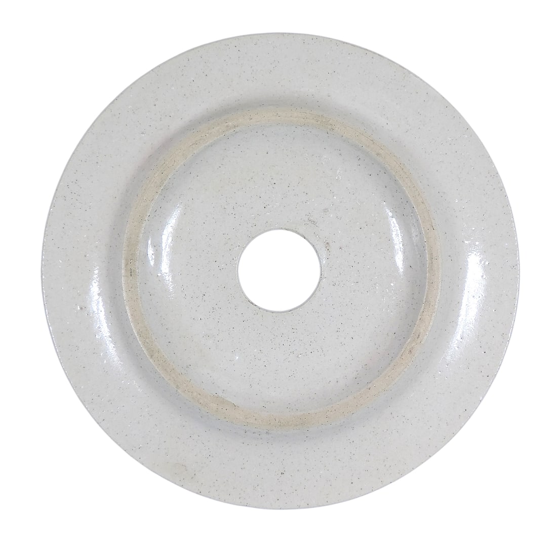 Red Wing Birch Leaf 3 Gallon Butter Churn w/ski oval & lid, lid impressed w/6, slight hairline cr... - 4