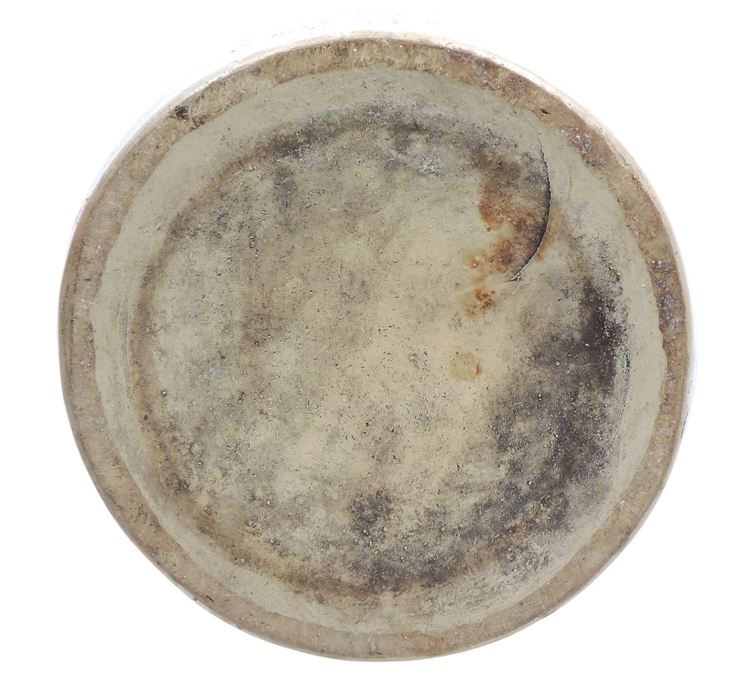 Red Wing Birch Leaf 3 Gallon Butter Churn w/ski oval & lid, lid impressed w/6, slight hairline cr... - 6