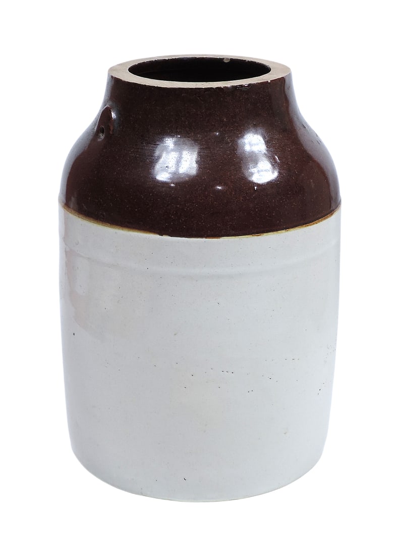 Monmouth-Western Stoneware Advertising Jar, John Sexton & Co. Chicago, Illinois, embossed 44, tiny - 2