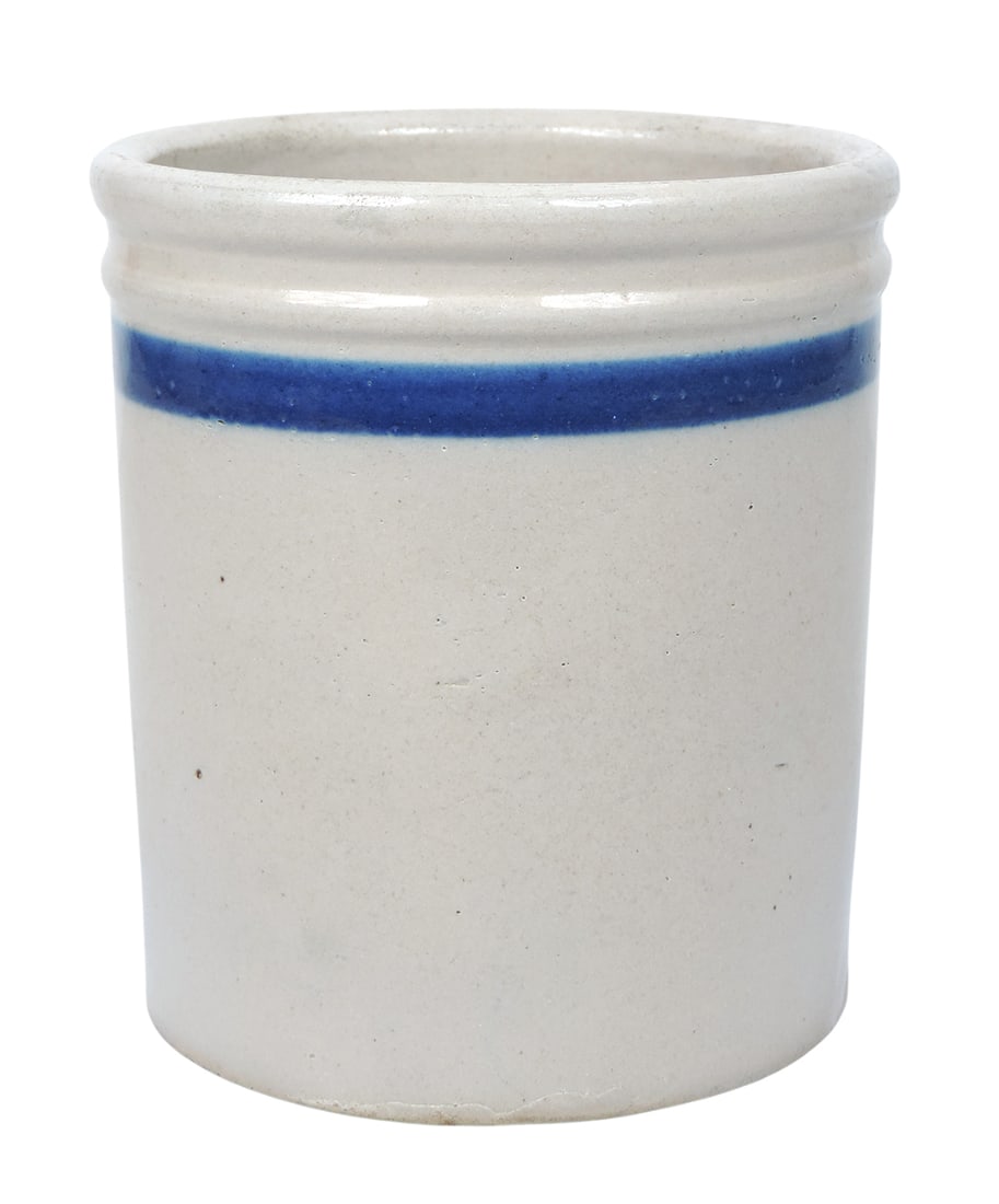 Western Stoneware Advertising Beater Jar, Like This Jar The Quality Of Our Goods Excell-Moulton, ... - 2