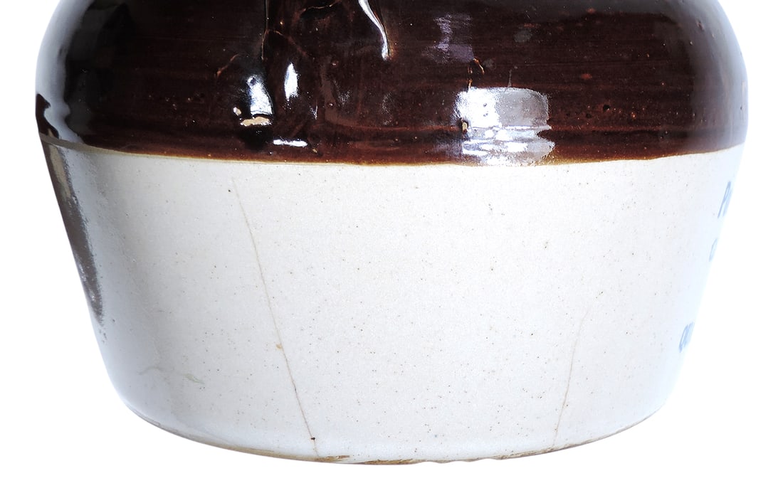 Red Wing Advertising Bean Pot w/Lid, Pooley Lumber Co.-Green Iowa-Phone 43 Quality and Service, s... - 5