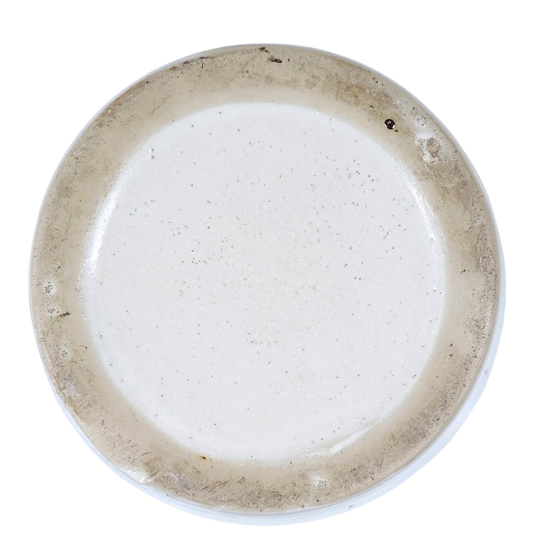 Red Wing Advertising Bean Pot w/Lid, stamped Compliments of L.E. McKinnon-Hudson, Iowa, c. earlie... - 5