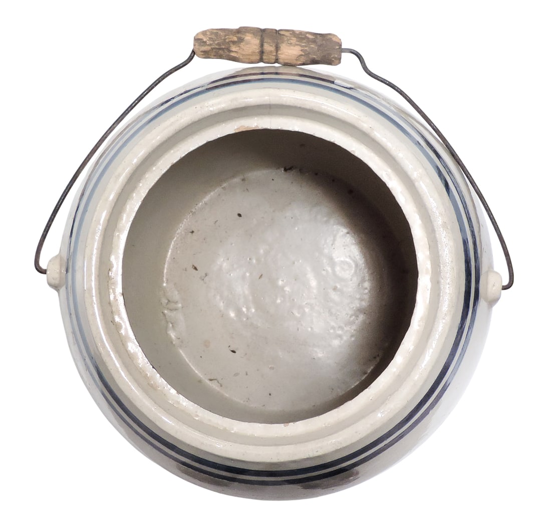 Advertising Pickle Barrel Crock w/wooden lid, stamped Dodson & Braun's Fine Pickles St. Louis, ha... - 3