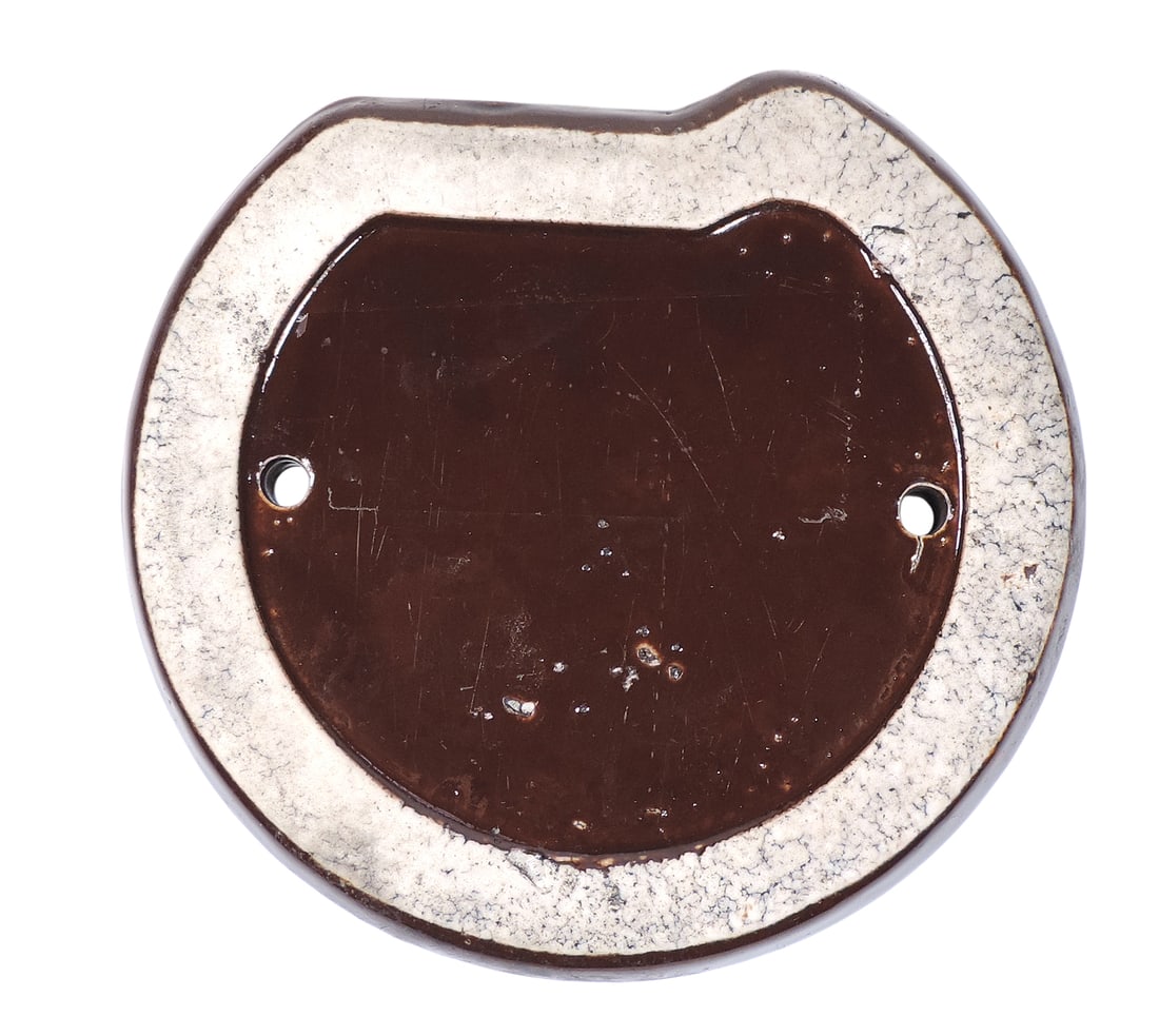 Advertising Stoneware Sprinkler Attachment, embossed Can't Beat Em-Peoria Ill, L.B. Nelson Mfg ... - 3