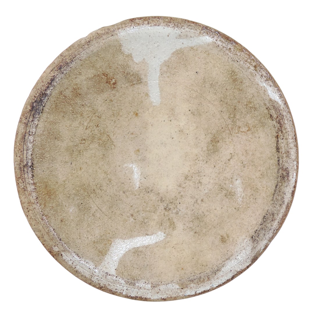 Blue & White Hanging Salt Box w/Lid, embossed orange peel surface w/raised butterflies, lid has s... - 4