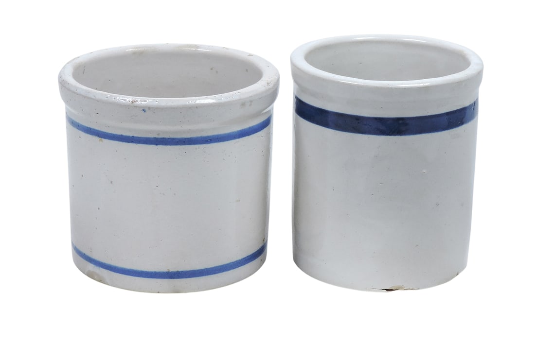 Red Wing & Western Beater Jars (2), stamped Red Wing Beater Jar Eggs Cream Salad Dressing, glaze ... - 2