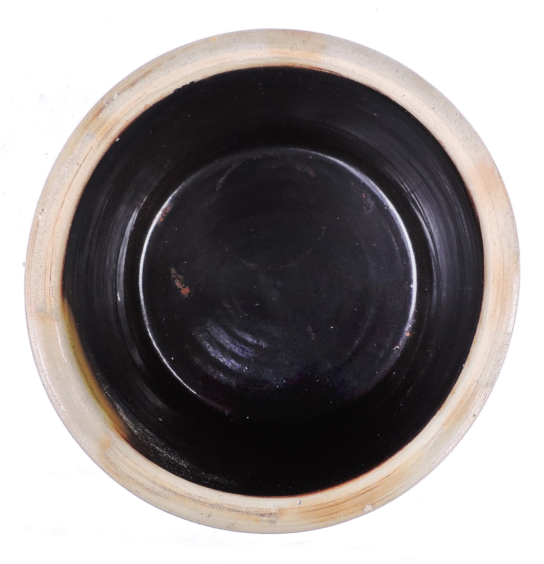 Eastern Stoneware A. O. Whittemore Havana, N.Y. 1 Gallon Crock w/tooled shoulder & hand-painted c... - 2