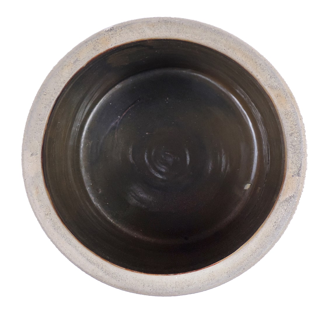 Eastern Stoneware F.B. Norton & Co., Worcester, Mass. 1 Gallon Crock w/cobalt blue hand-painted f... - 4