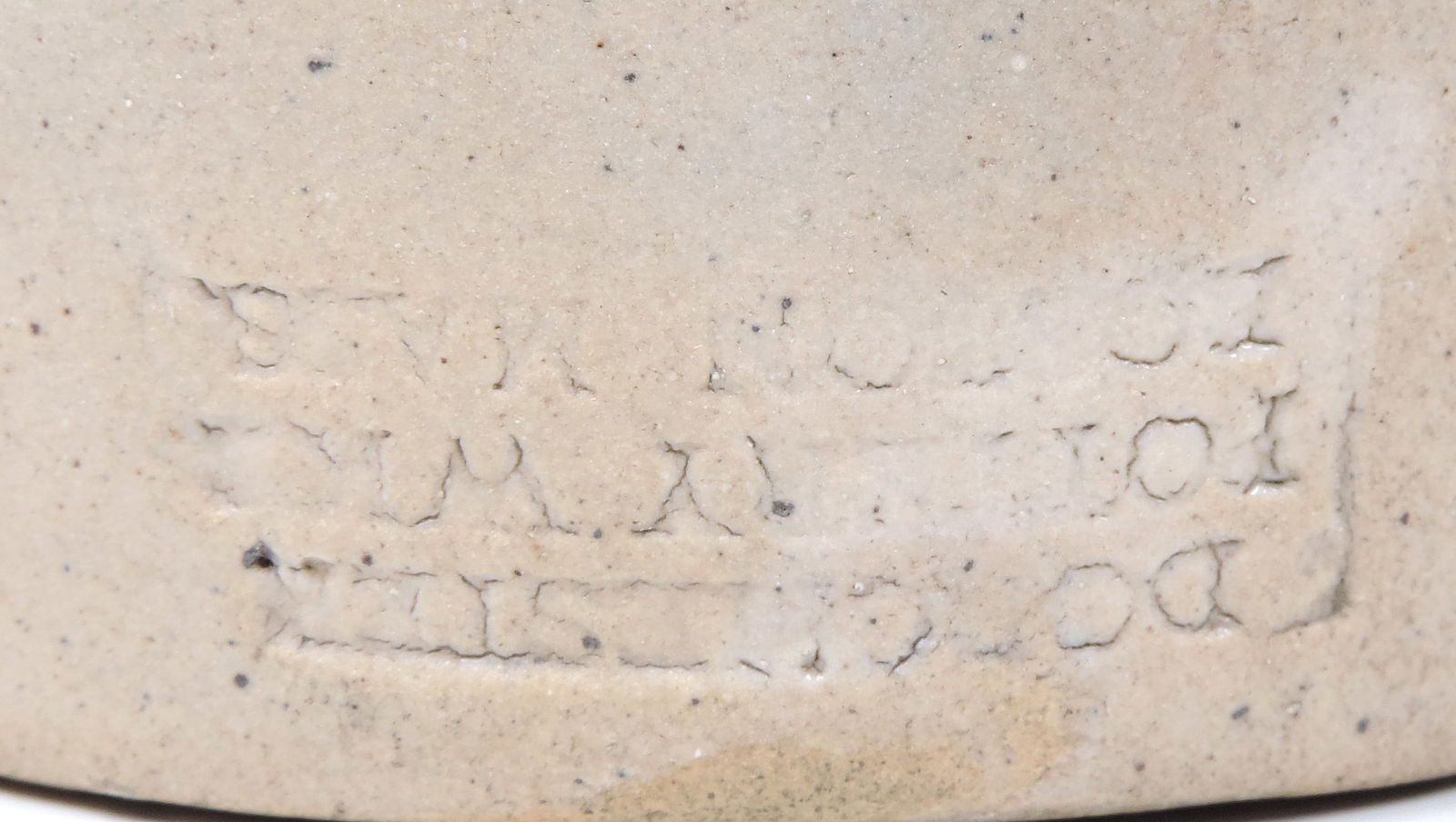 Eastern Stoneware Foot Warmer (Hot Water Pigs), stamped P.L. Rider, Worcester, Mass., embossed Do... - 4