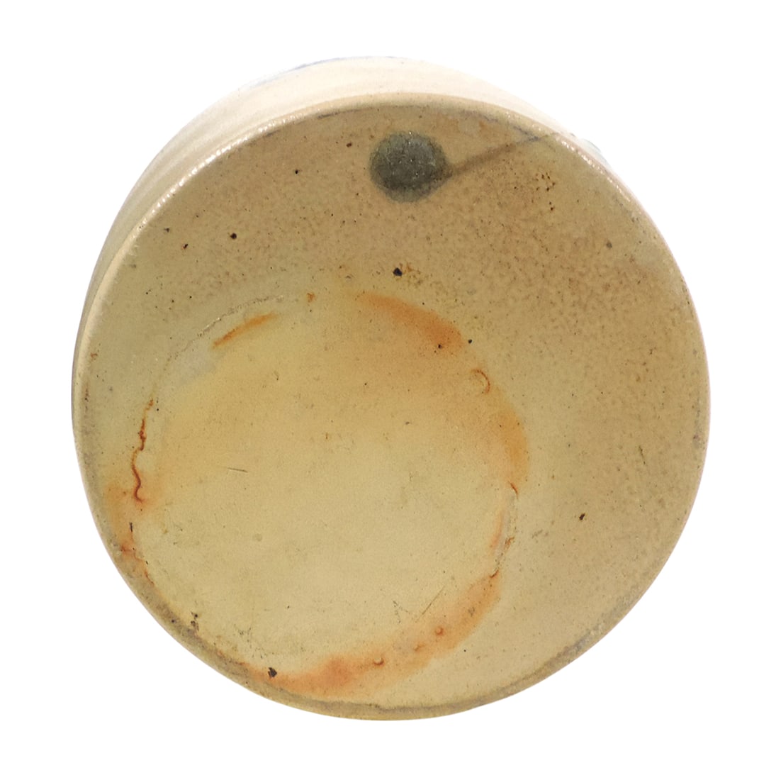 Eastern Stoneware 1 Gallon Crock, stamped H. M. Whitman, Havana, N.Y., salt glaze w/hand-painted ... - 4