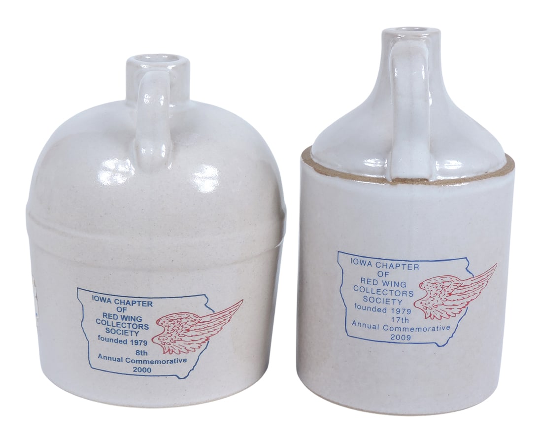 Red Wing Collectors Society Commemoratives (2), Jug, stamped Iowa Chapter of Red Wing Collectors ... - 2